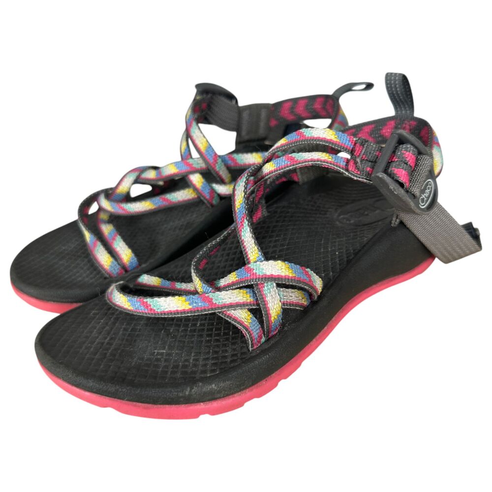 Chaco Pink Grey Strappy ZX/2 Sandals Youth Size 2